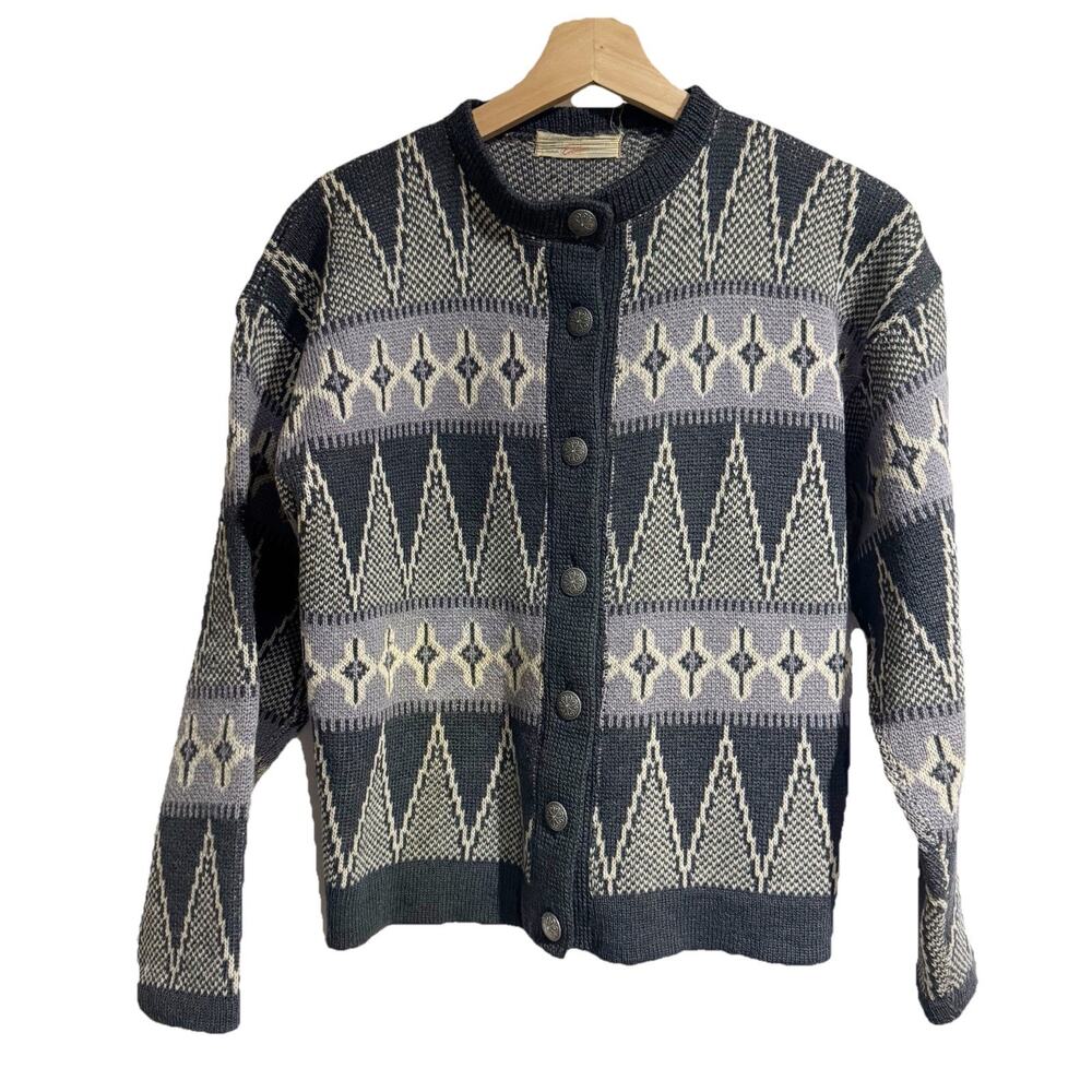 A S Evebofoss Sandane Of Norway Pure New Wool Sweater/cardigan‎ Sz 44
